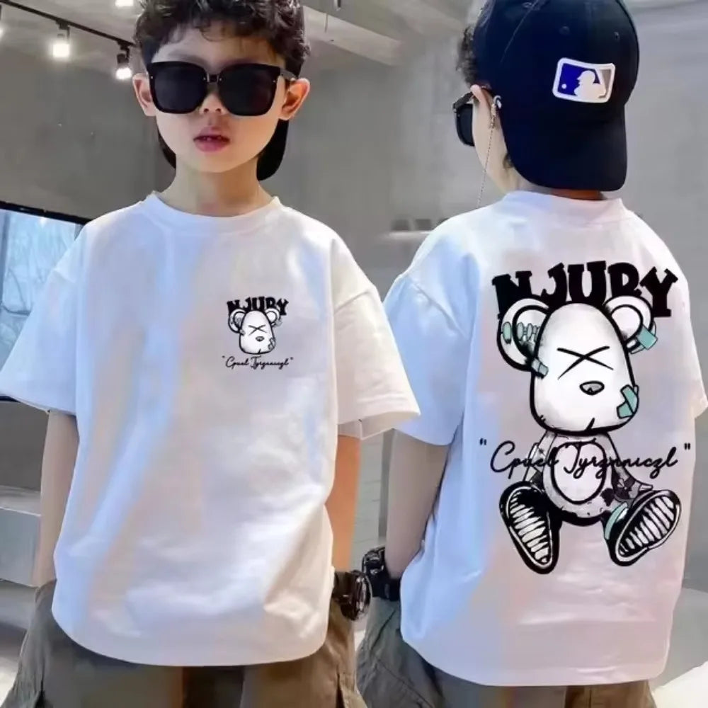 Kids Cotton Graffiti Print T-Shirt - photo 23
