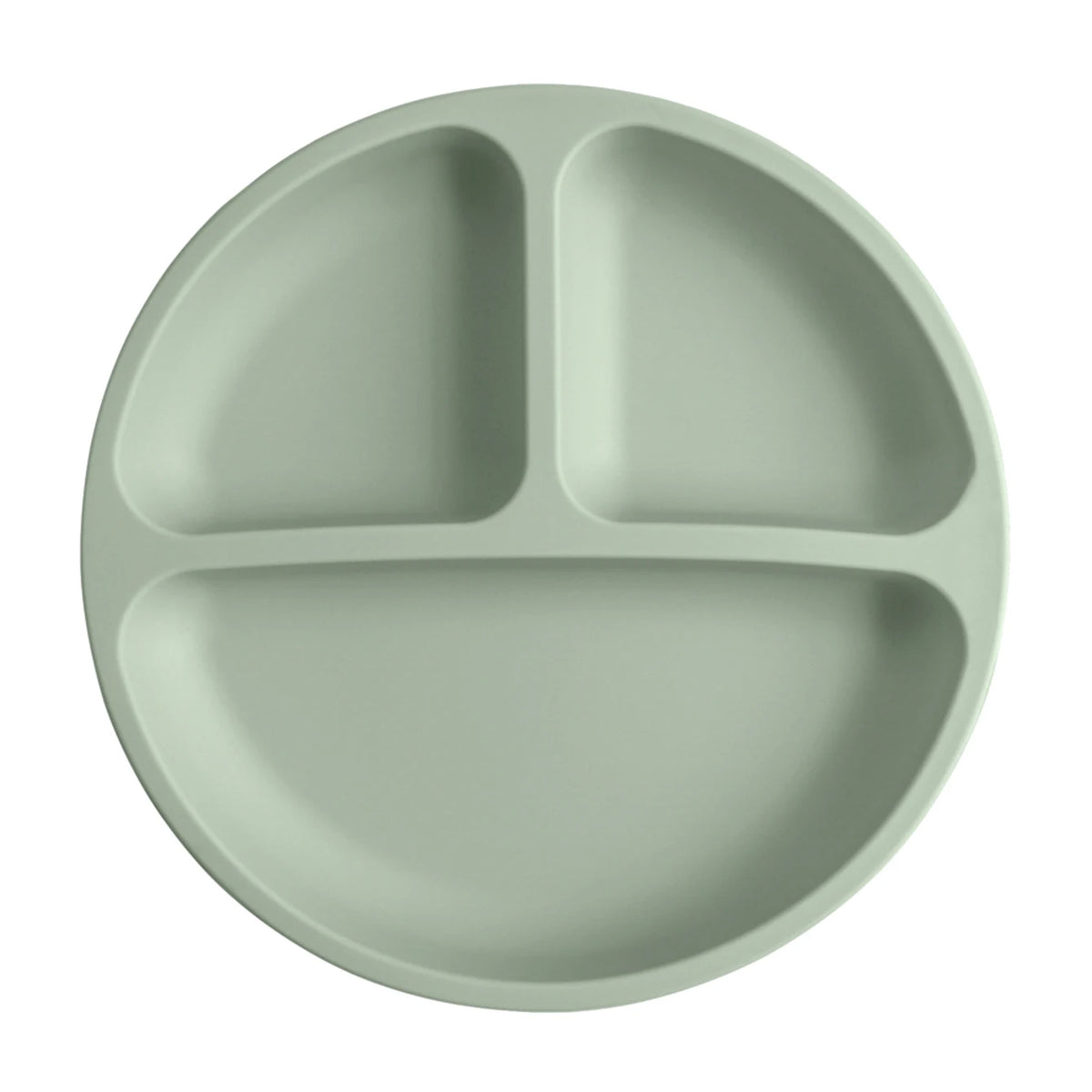 Baby silicone suction plate spill-proof divided feeding dish
