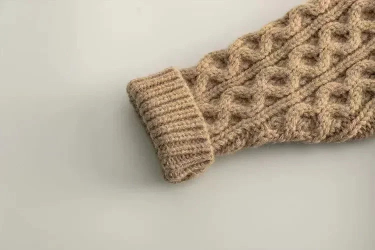 Kids Cable-Knit Cardigan — Buttoned Sweater Jacket | 9M–12Y - photo 4