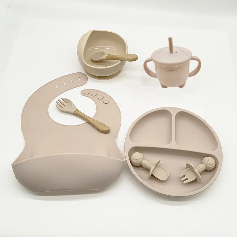 Baby Silicone Tableware Set — 6/8-Piece Weaning Feeding Kit - photo 12