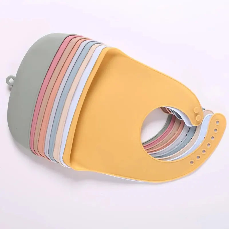 Silicone Baby Bib — Waterproof Roll-Up Bib with Crumb Catcher | 6M+ - photo 5
