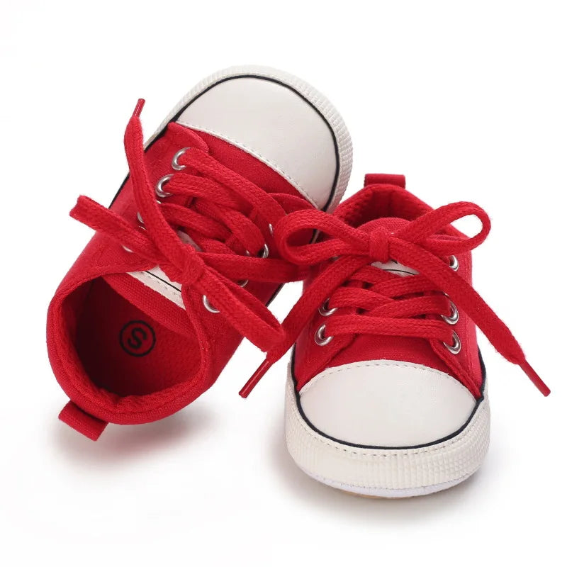 Baby Canvas Sneakers - Non-Slip Soft Sole 0-18M - photo 6