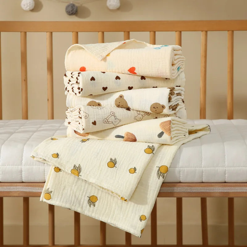 Cotton Muslin Baby Swaddle & Bath Towel - Kindle Kids ABC