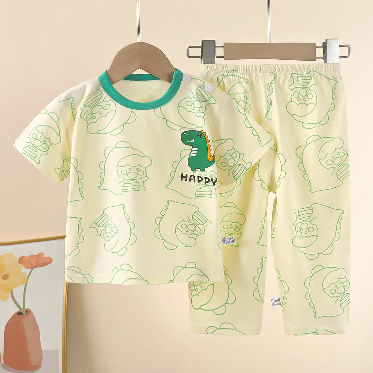 Kids' Cotton Short-Sleeve Pyjama Set - Kindle Kids ABC - view 7