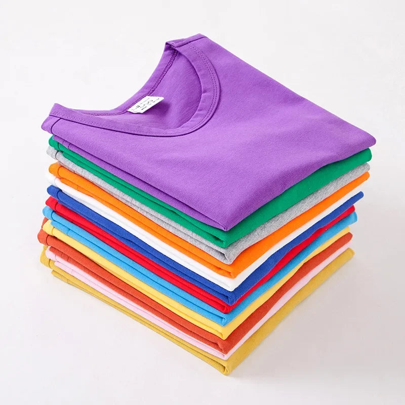 Kids Solid Cotton T-Shirt - photo 2