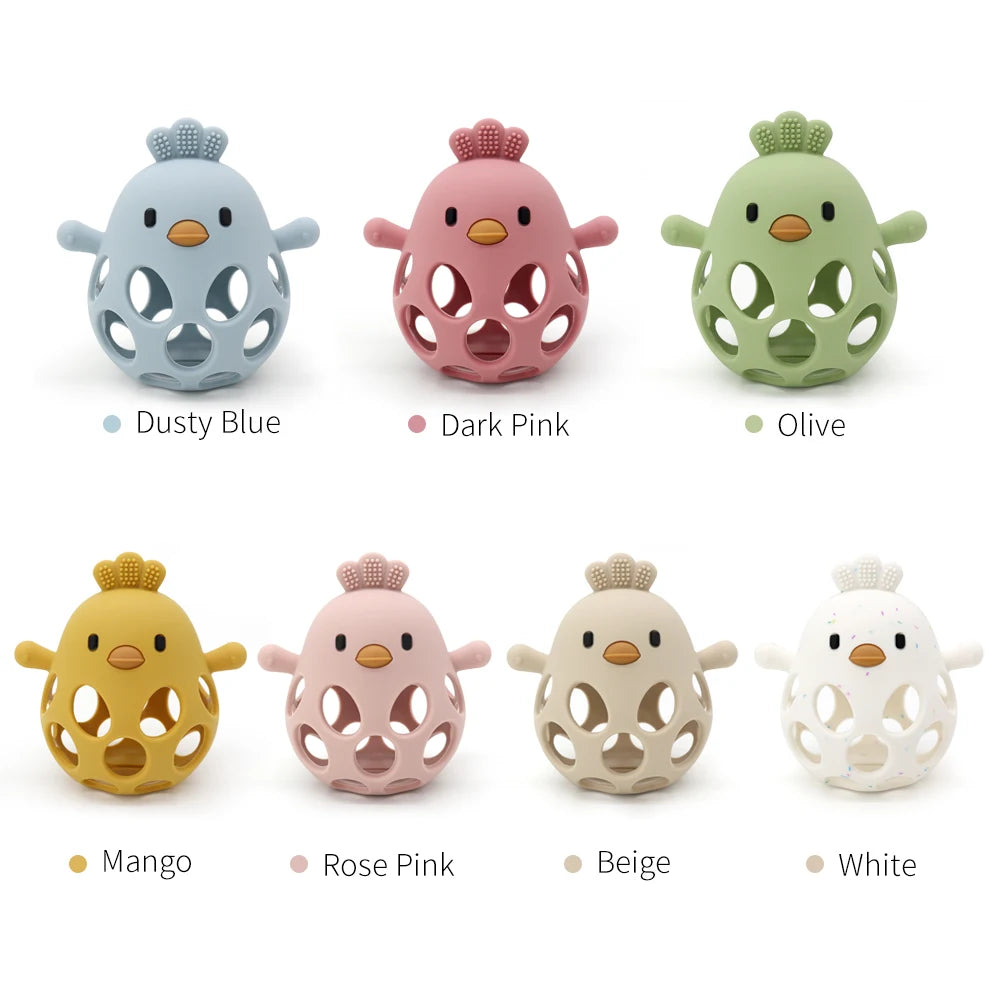 baby silicone chick teether sensory chew toy - photo 2