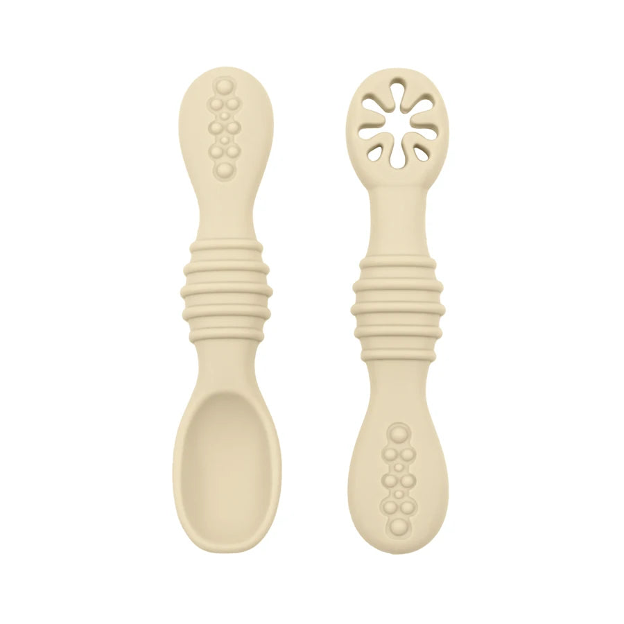 Silicone Baby Training Spoon & Fork Set — Self-Feeding Utensils | 6M+ - photo 12