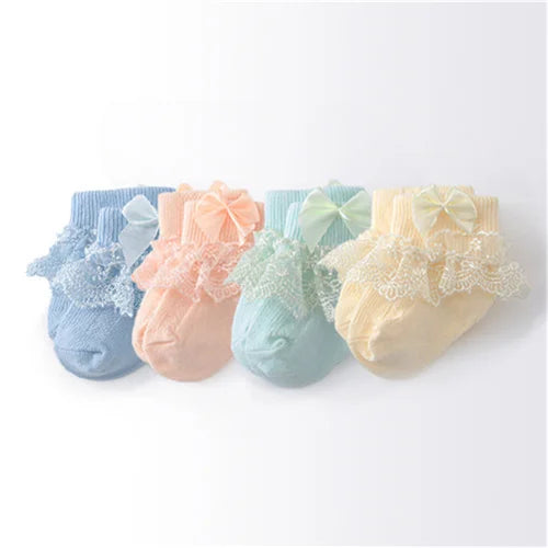 Cotton Frilly Newborn Baby Socks - Kindle Kids ABC - view 7