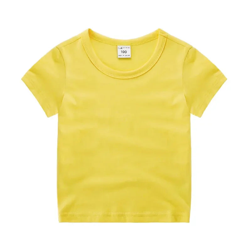 Kids Solid Cotton T-Shirt - photo 14