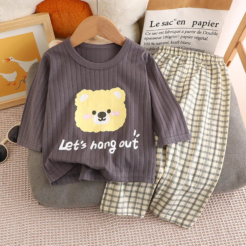 Baby and Kids Bear Print Cotton Set 3M-8Y - photo 12