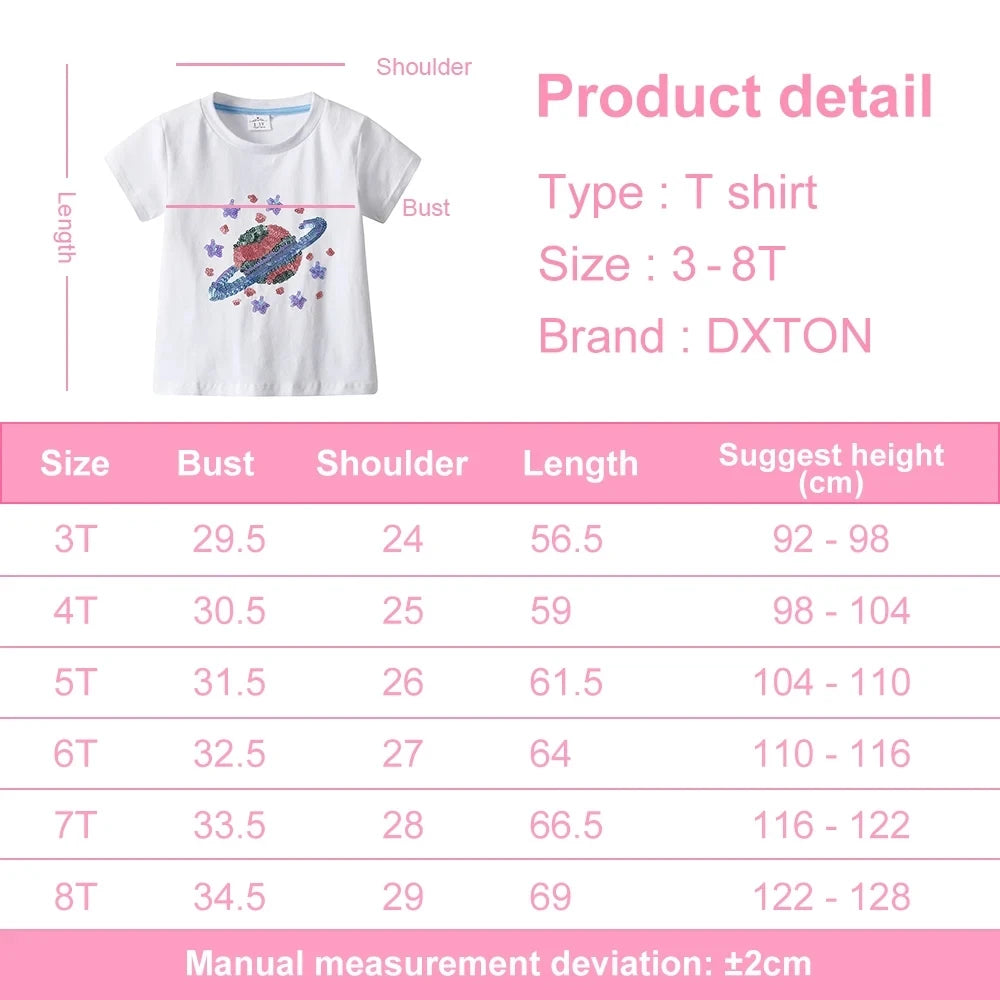 Girls Planet Sequins Cotton T-Shirt - photo 4