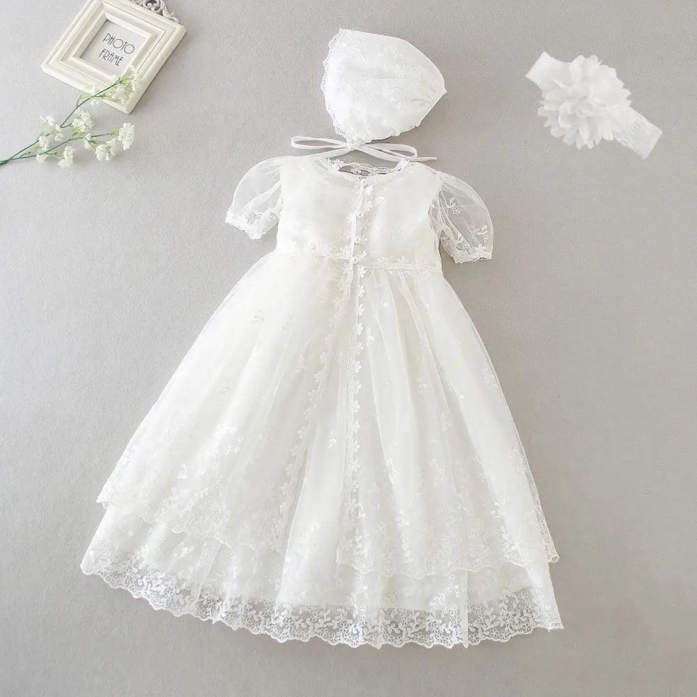 Lace Christening Gown - Kindle Kids ABC - view 20