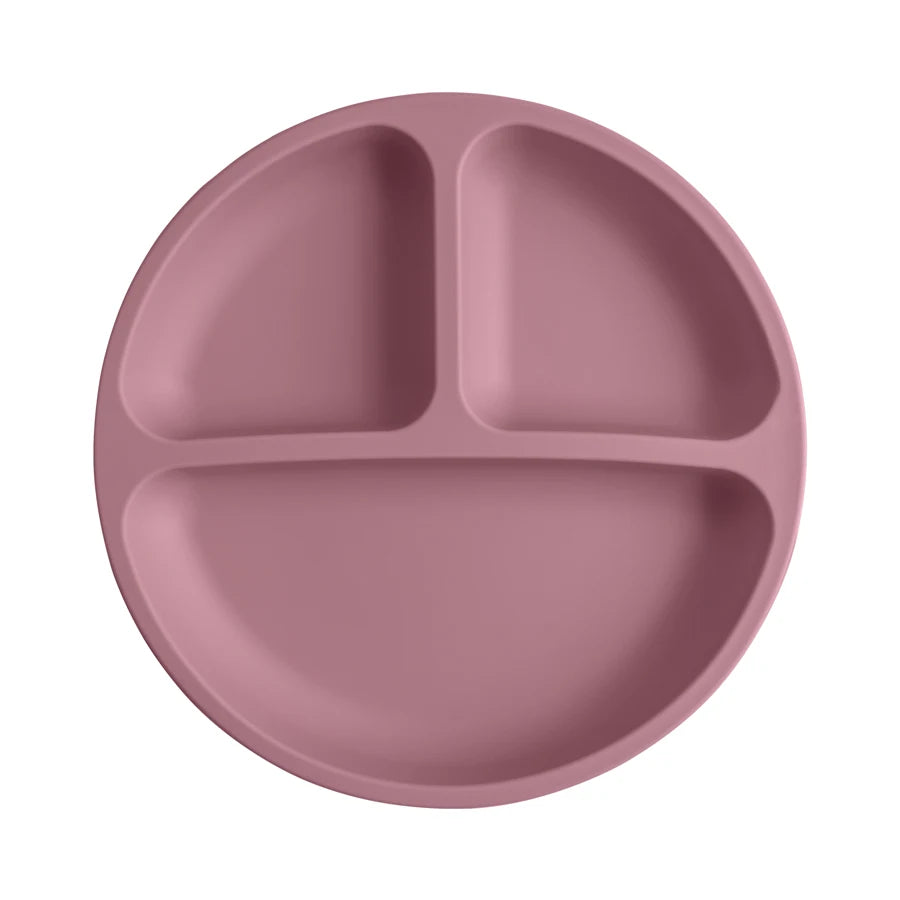 Silicone suction plate BPA-free divided baby dish