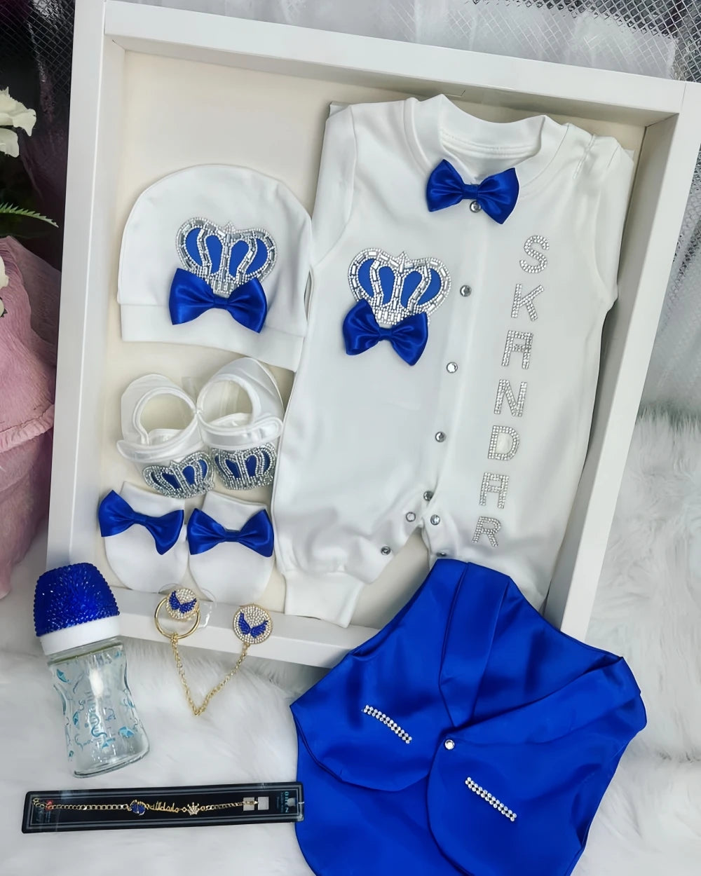 Organic cotton baby bodysuit 8-pack, newborn layette set - Kindle Kids ABC