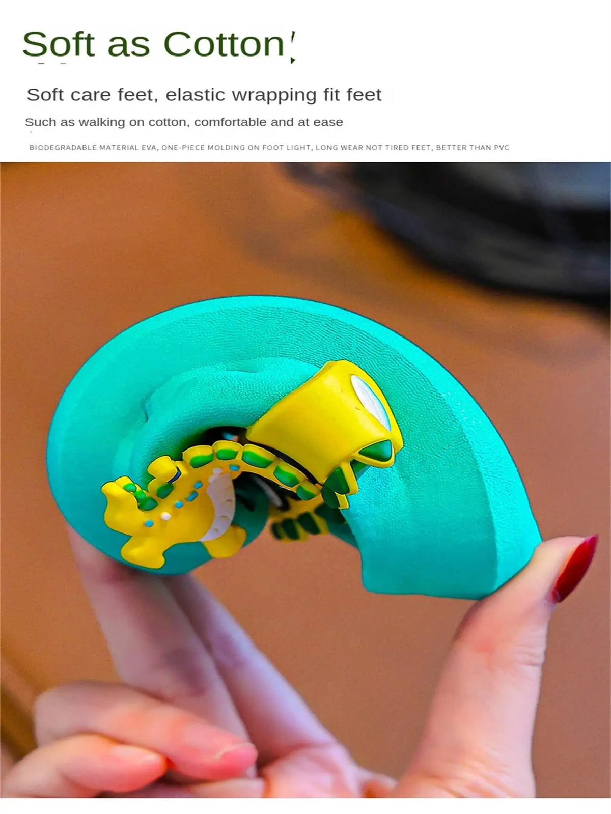 Kids Dinosaur Hole Sandals — Anti-Slip Clog Beach Shoes