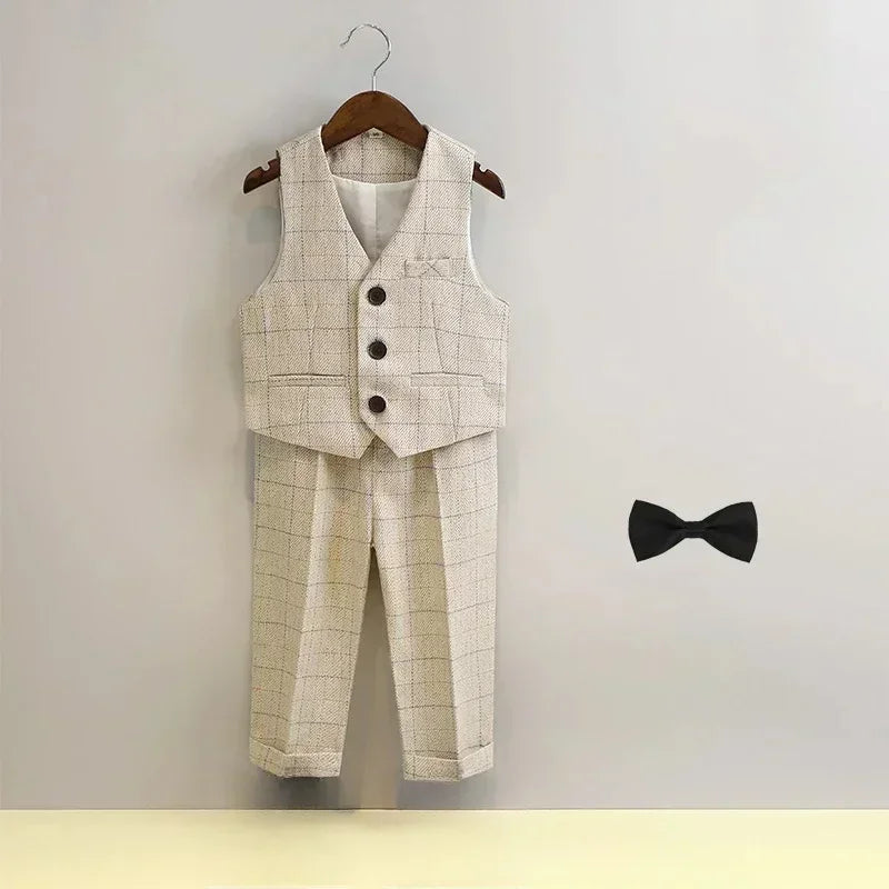Boys Plaid Blazer Set 2-12Y — Birthday Wedding Performance Formal - photo 9