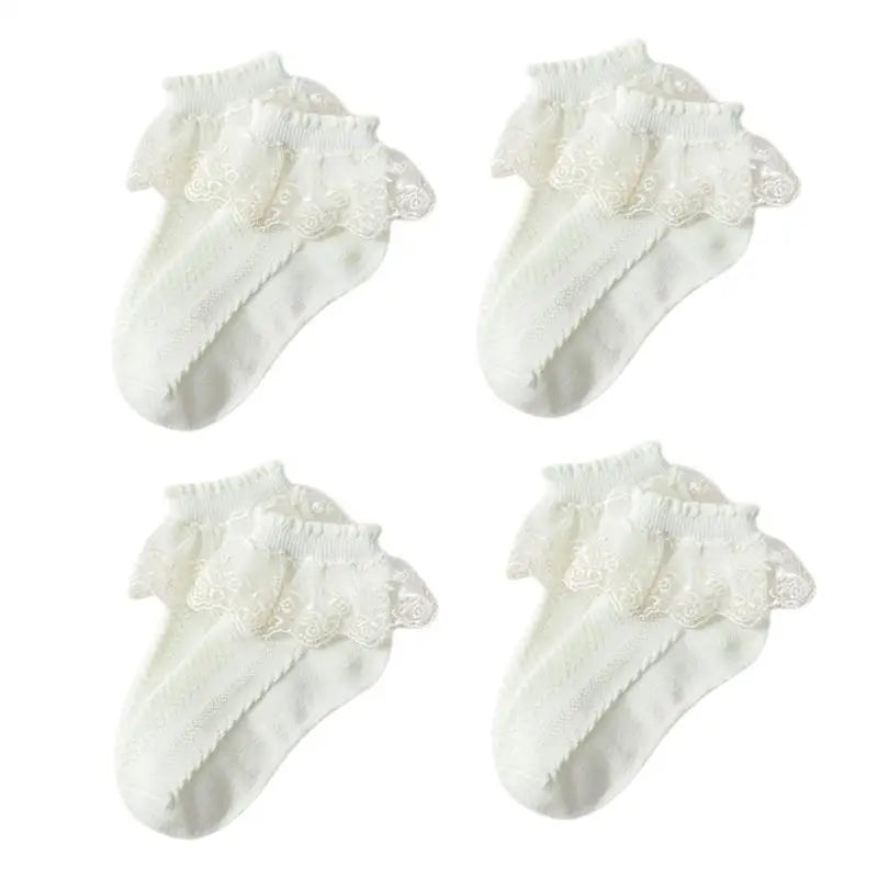 Cotton Lace Ruffle Baby Socks - Kindle Kids ABC - view 15