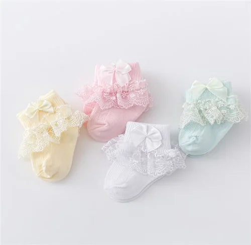Cotton Frilly Newborn Baby Socks - Kindle Kids ABC - view 22