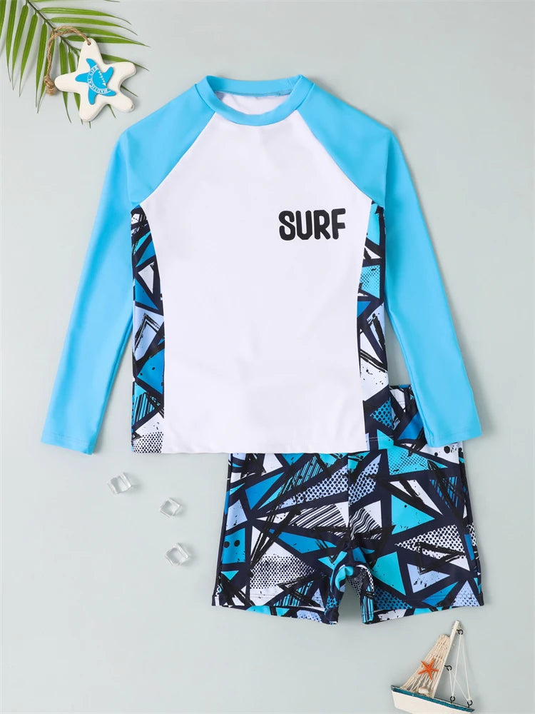 Boys 2-Piece Rash Guard Swim Set — photo 4