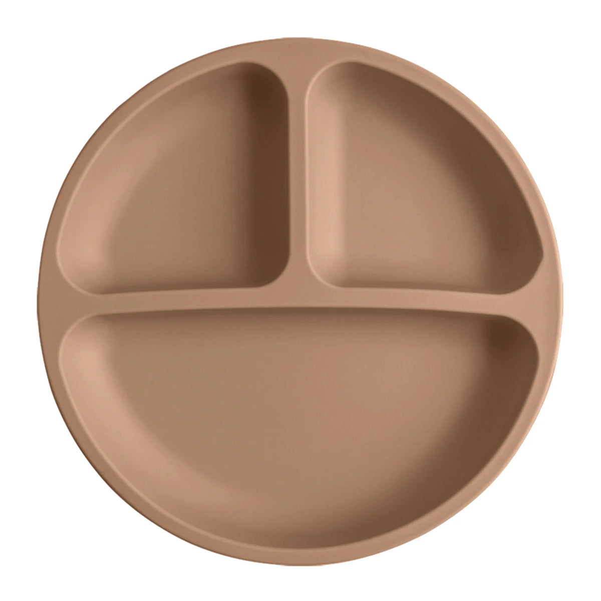 Baby silicone suction plate spill-proof divided feeding dish