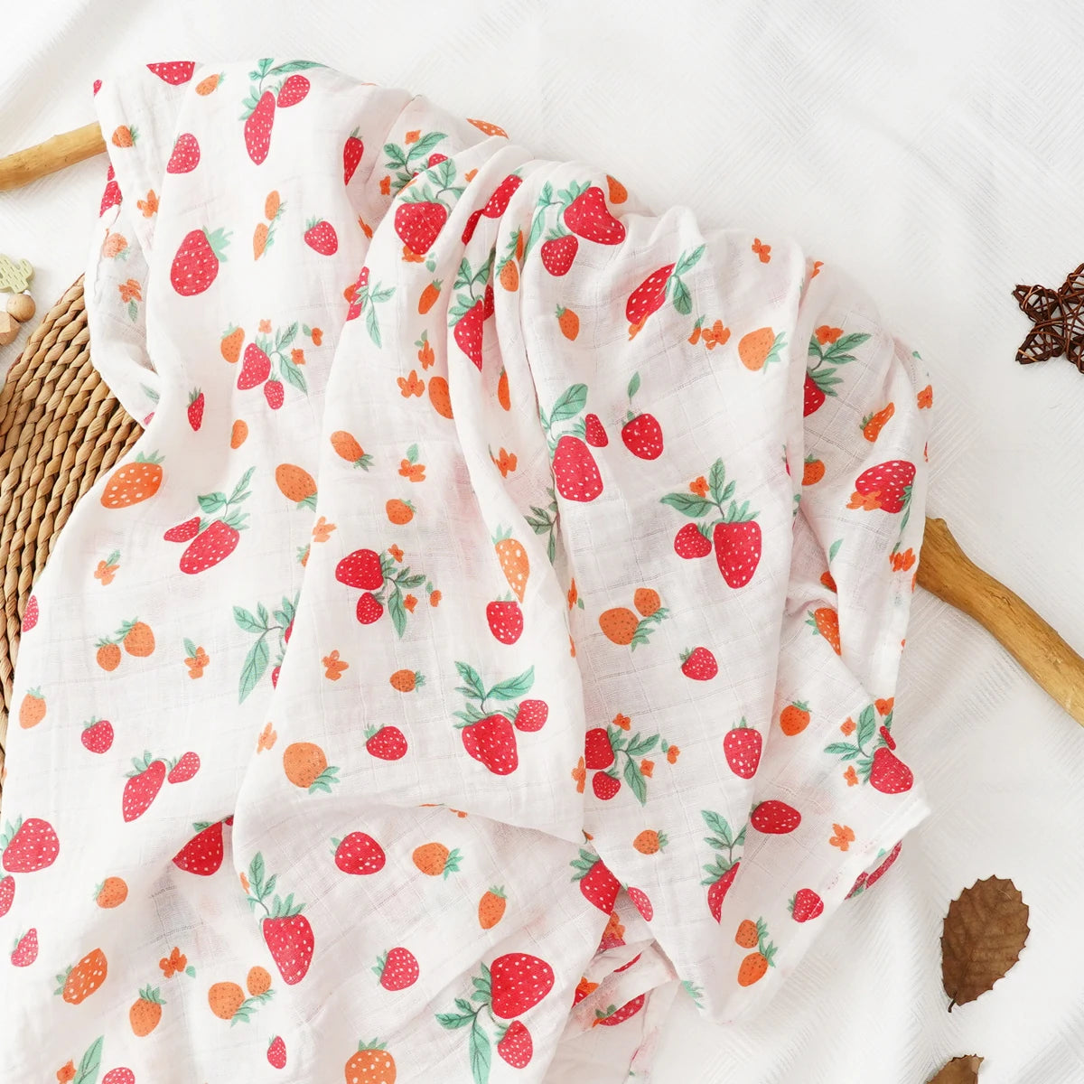 Printed Bamboo Cotton Muslin Baby Swaddle - Kindle Kids ABC - view 10