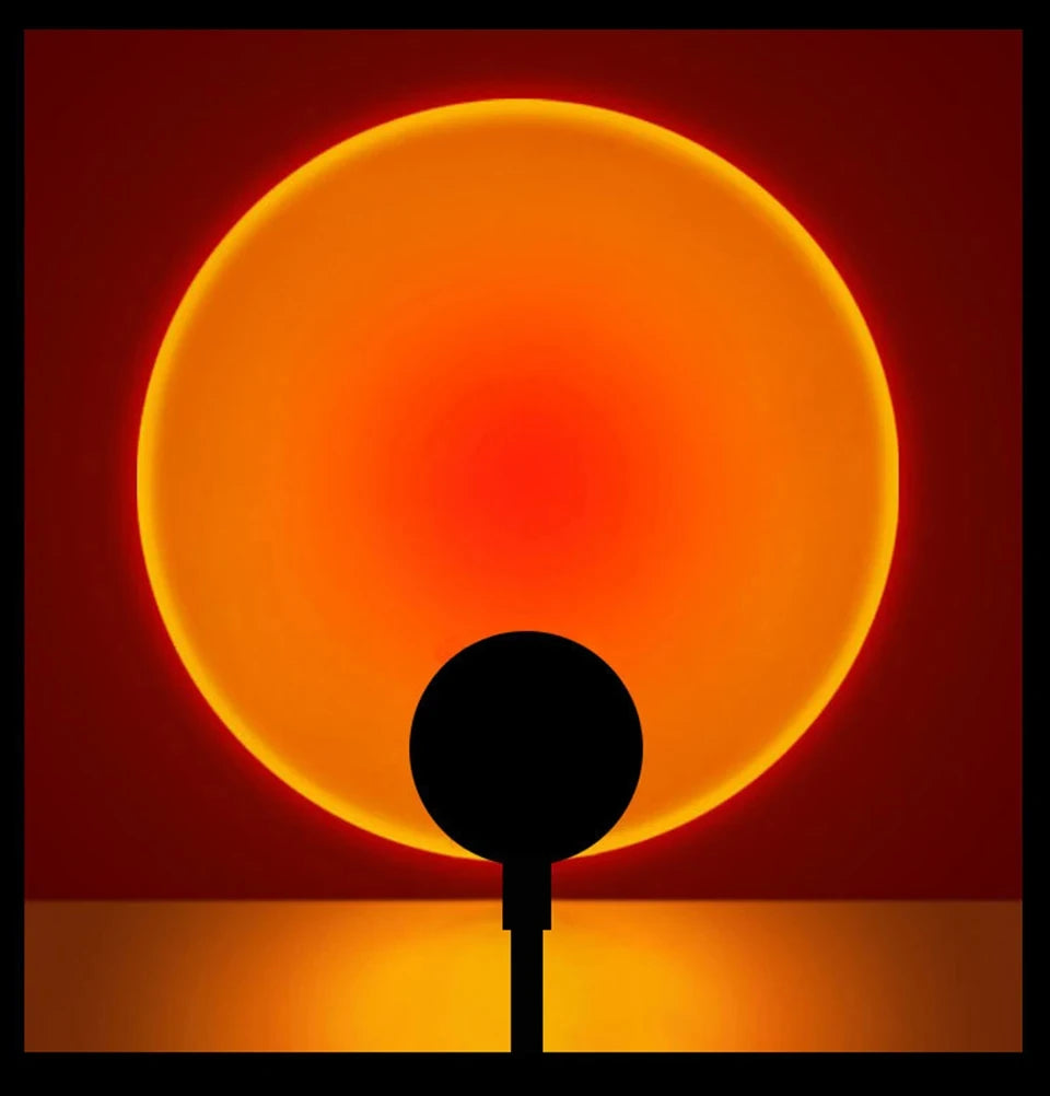 LED Sunset Lamp Projector — Mood Night Light for Kids' Room - photo 4