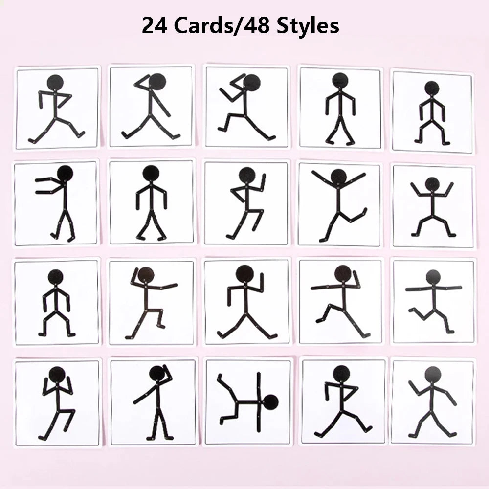 Montessori Poseable Stick Figure & Pose Cards — photo 5