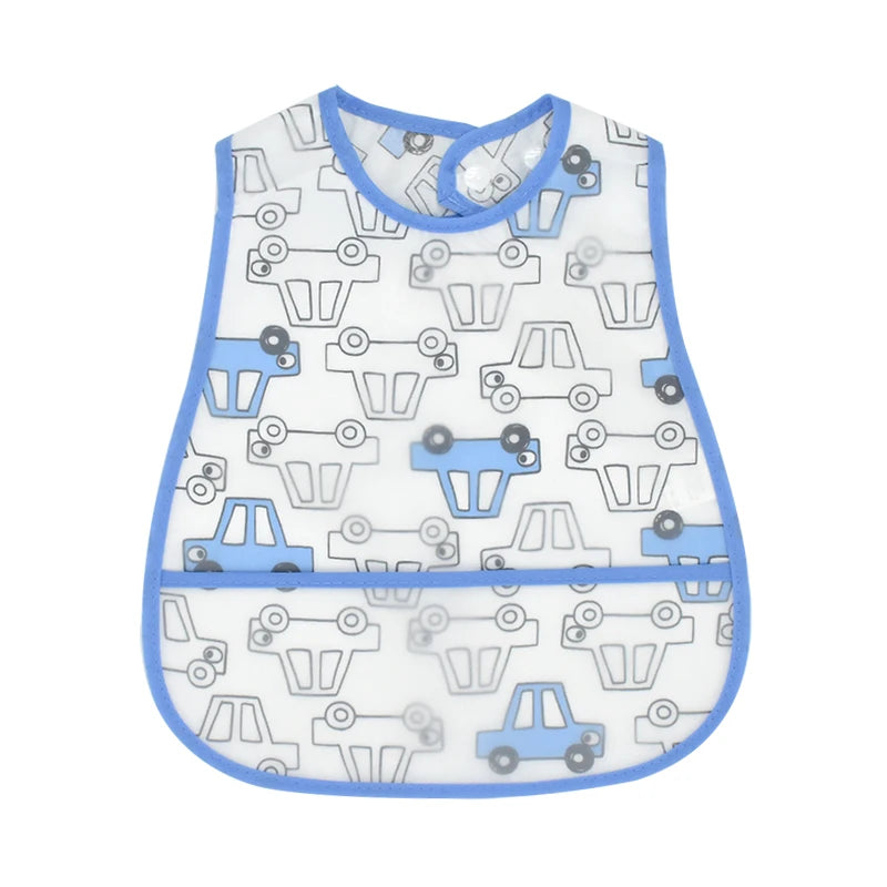 Waterproof Baby Feeding Bib EVA Pocket Bib Ages 6M-4Y - photo 20