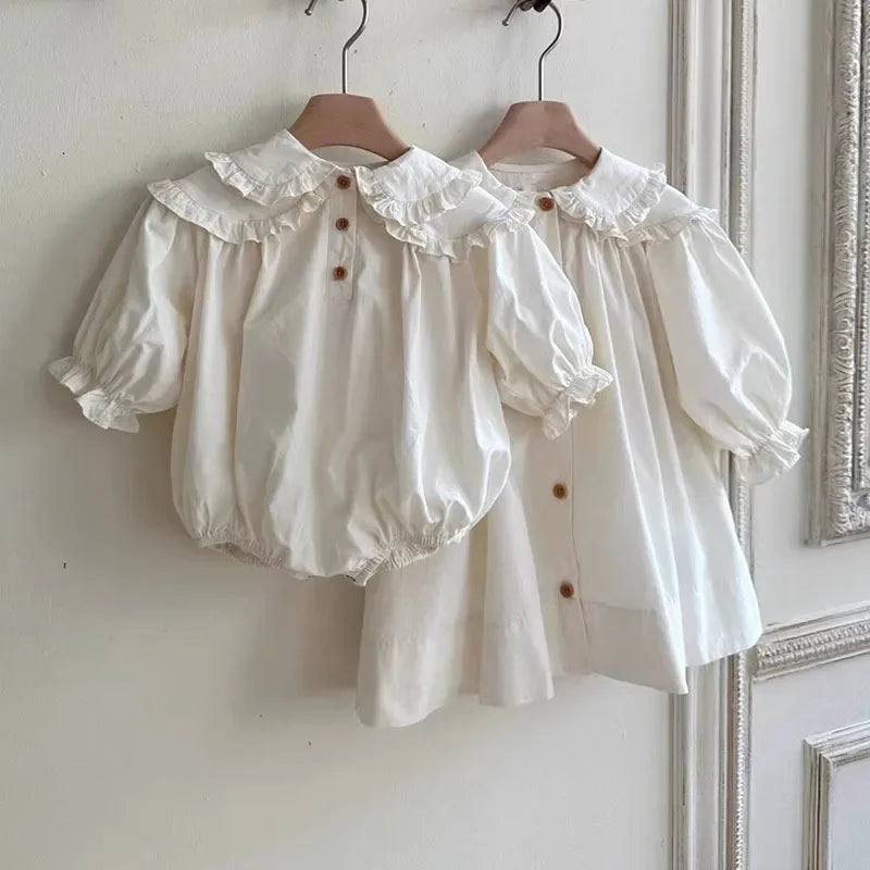 Girls Cotton Long Sleeve Puff Dress | Toddler & Kids - photo 3
