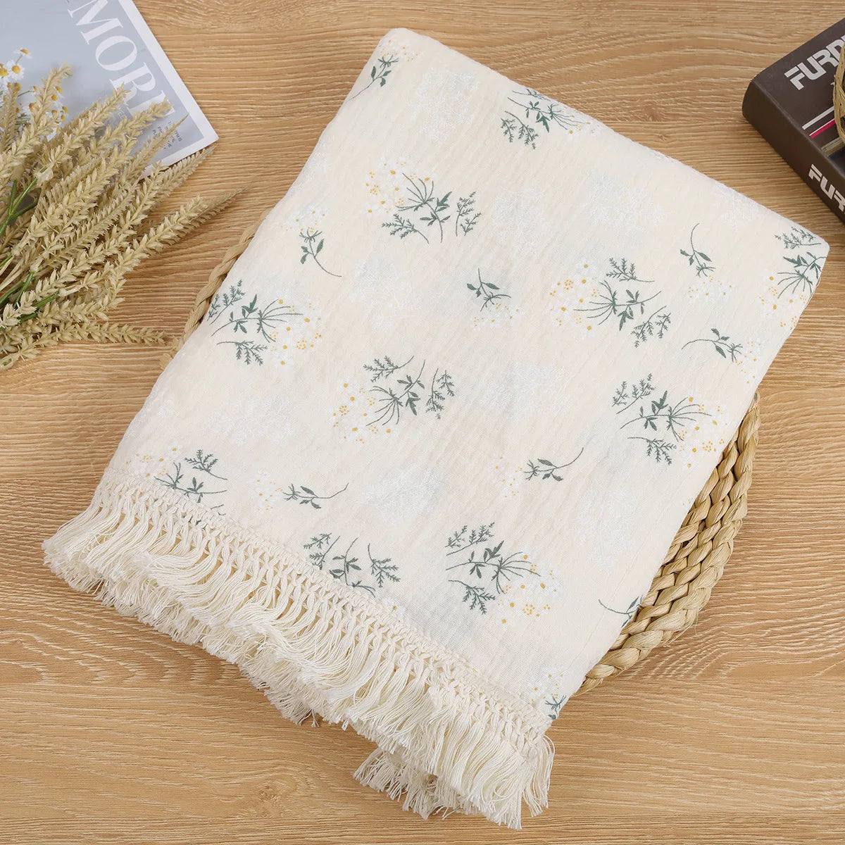 Bear Print Cotton Muslin Baby Blanket - Kindle Kids ABC - view 13