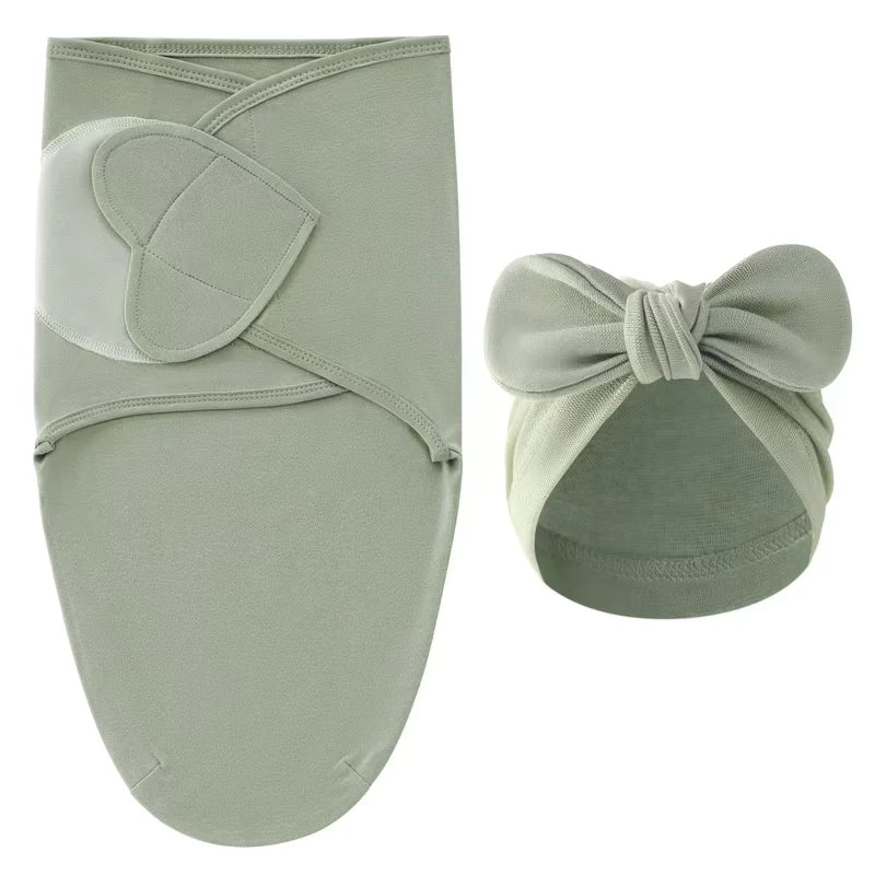 Cotton Baby Swaddle Wrap & Hat Set - Kindle Kids ABC - view 3
