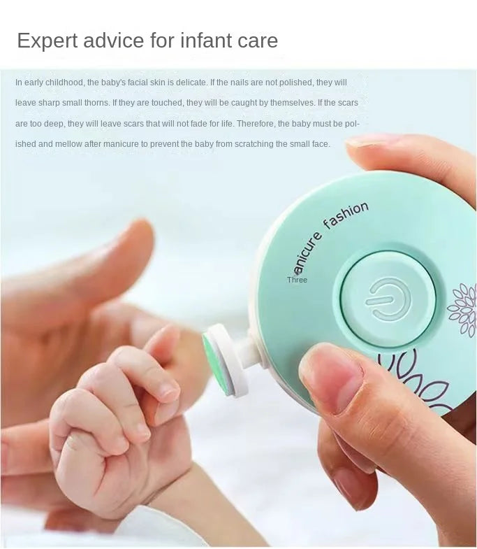 Electric Baby Nail Trimmer – Safe & Quiet Nail File for Newborns & Toddlers