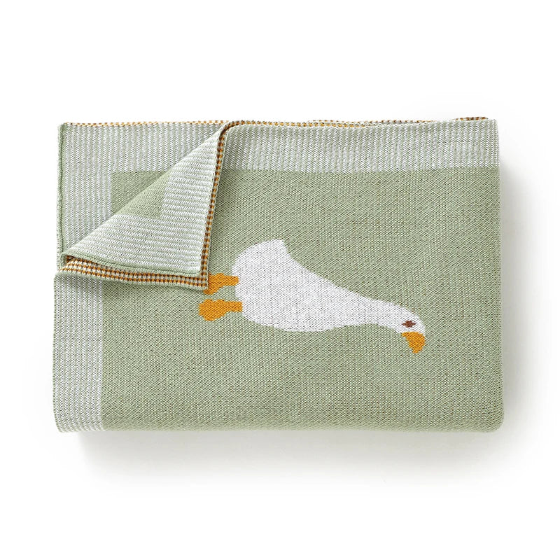 Dual-Use Knitted Cotton Baby Blanket - Kindle Kids ABC - view 4