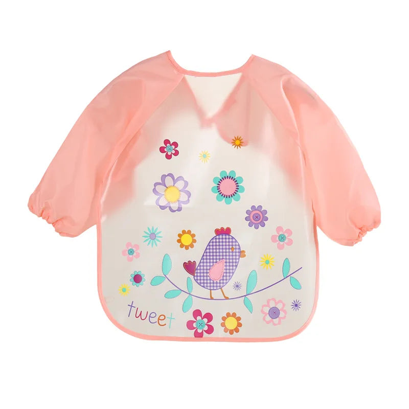Long Sleeve Waterproof Baby Bib – EVA Feeding Smock | 0–3Y - photo 14