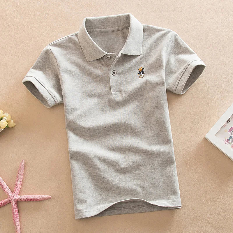 Boys Short Sleeve Polo T-Shirt 2-9Y - photo 5