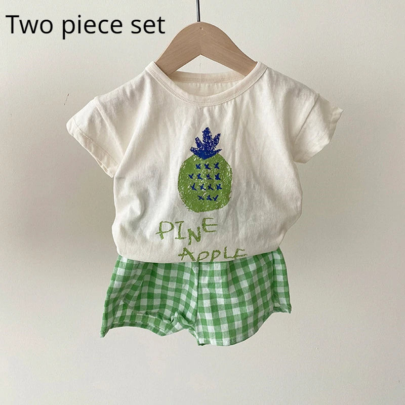 Baby sleeveless cotton summer pyjama set