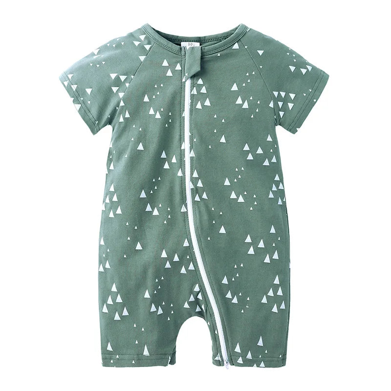 Baby Bamboo Cotton Short-Sleeve Romper - Kindle Kids ABC - view 5