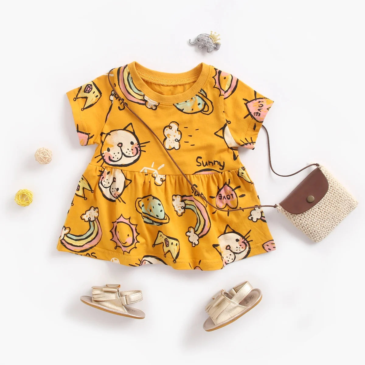 Cotton Summer Baby Dress - Kindle Kids ABC - view 6