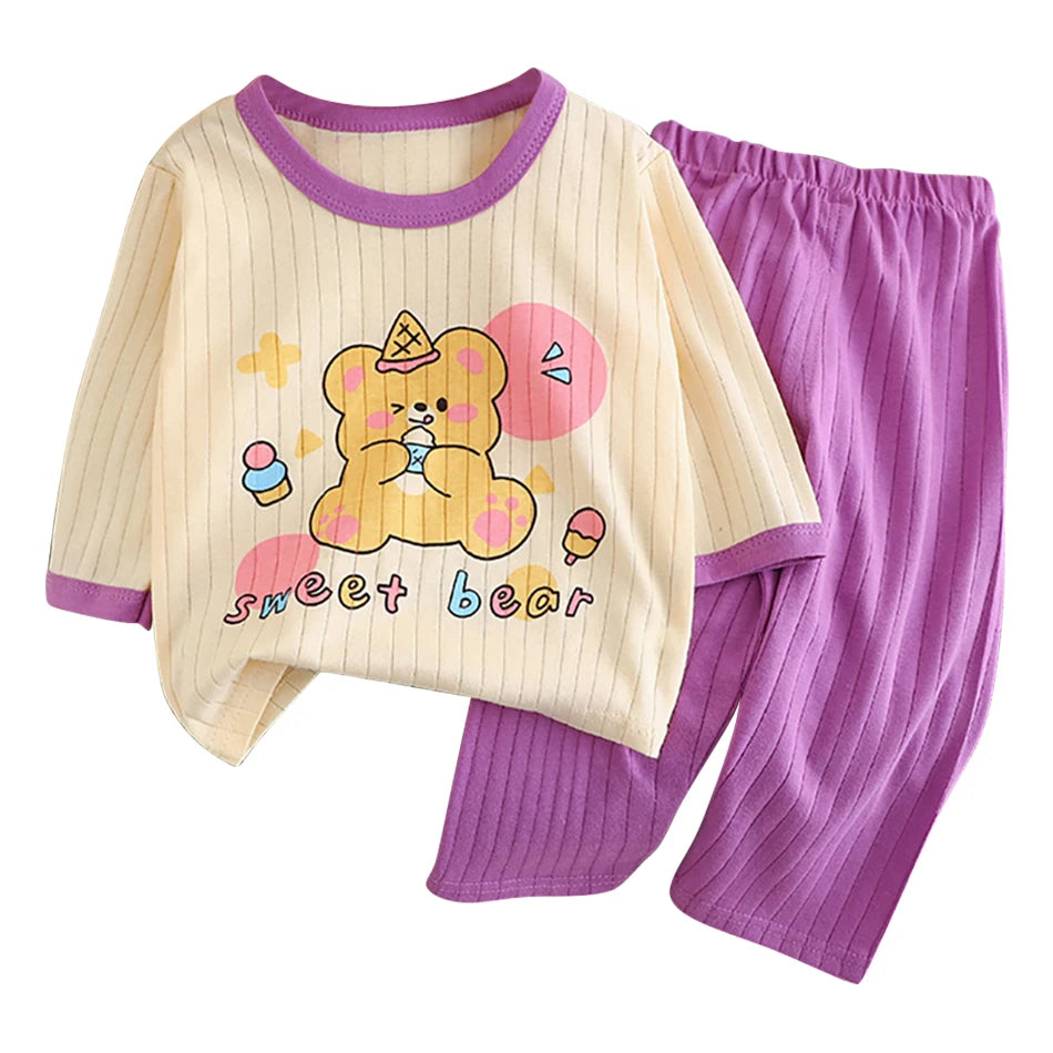 Kids' Cotton Long-Sleeve Pyjama Set - Kindle Kids ABC - view 14