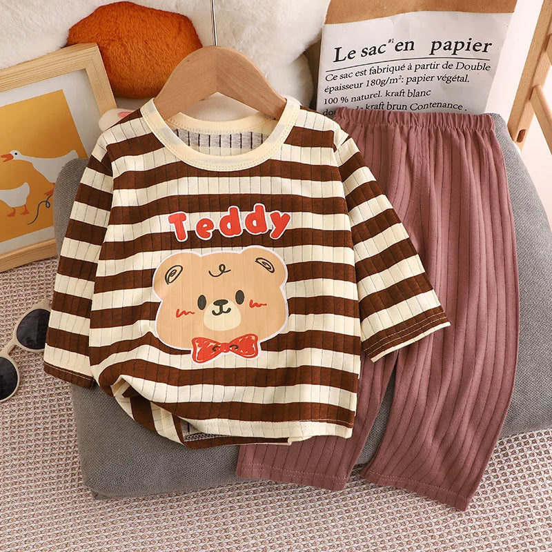 Baby and Kids Bear Print Cotton Set 3M-8Y - photo 11