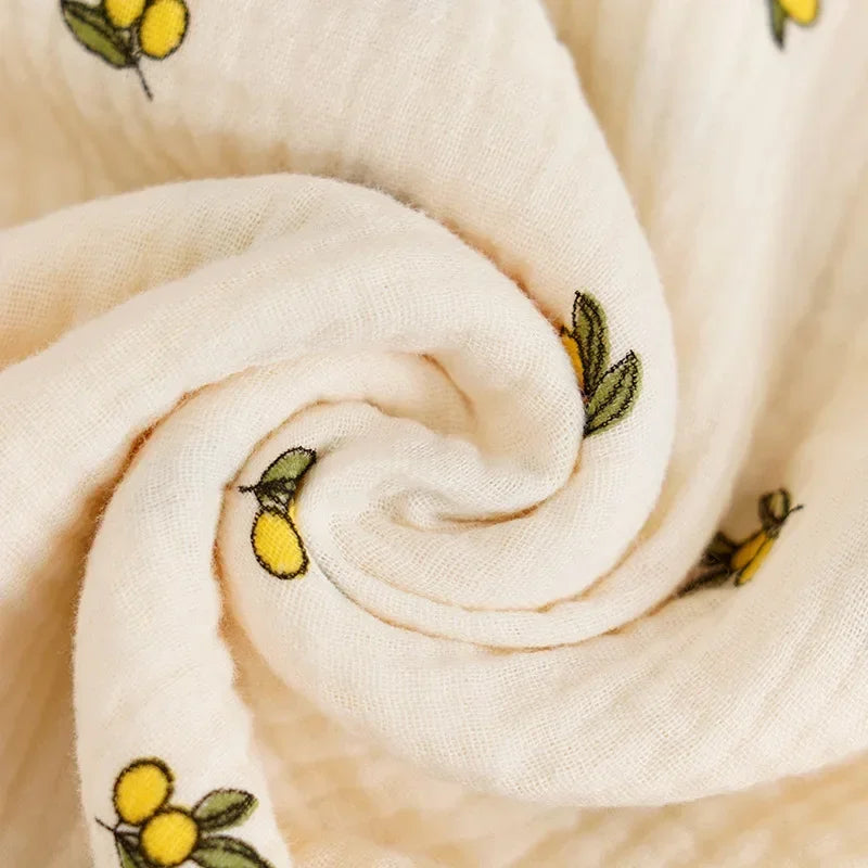 2-Layer Cotton Muslin Baby Swaddle Blanket - Kindle Kids ABC - view 5