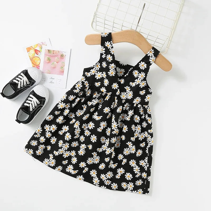 Girls' Daisy Print Slip Dress - Kindle Kids ABC