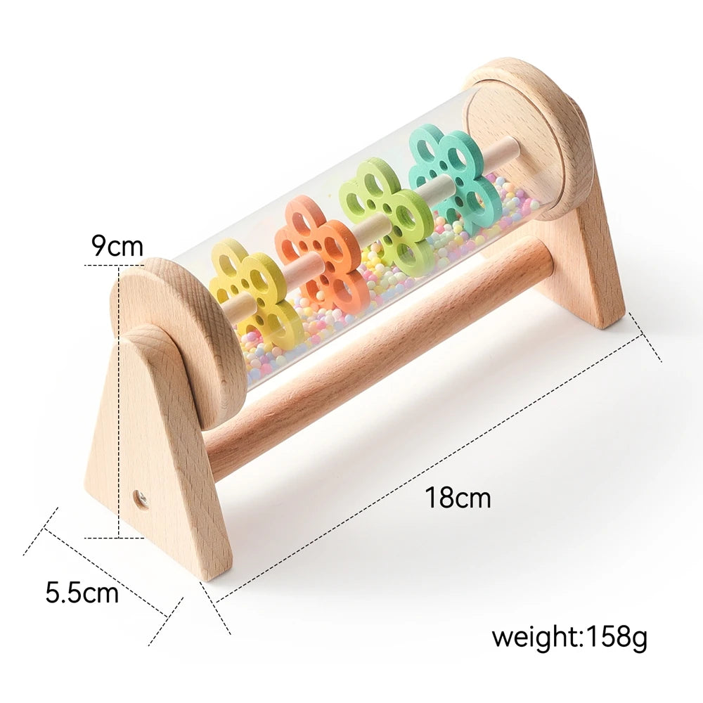 Wooden rainmaker roller with stand dimensions