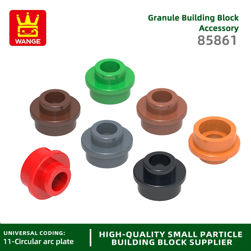 1098-piece round plate brick set MOC accessory pack for advanced builders