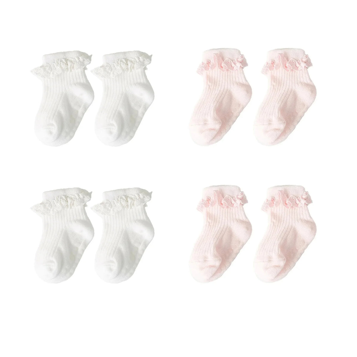 Cotton Lace Toddler Girl Socks - Kindle Kids ABC - view 2
