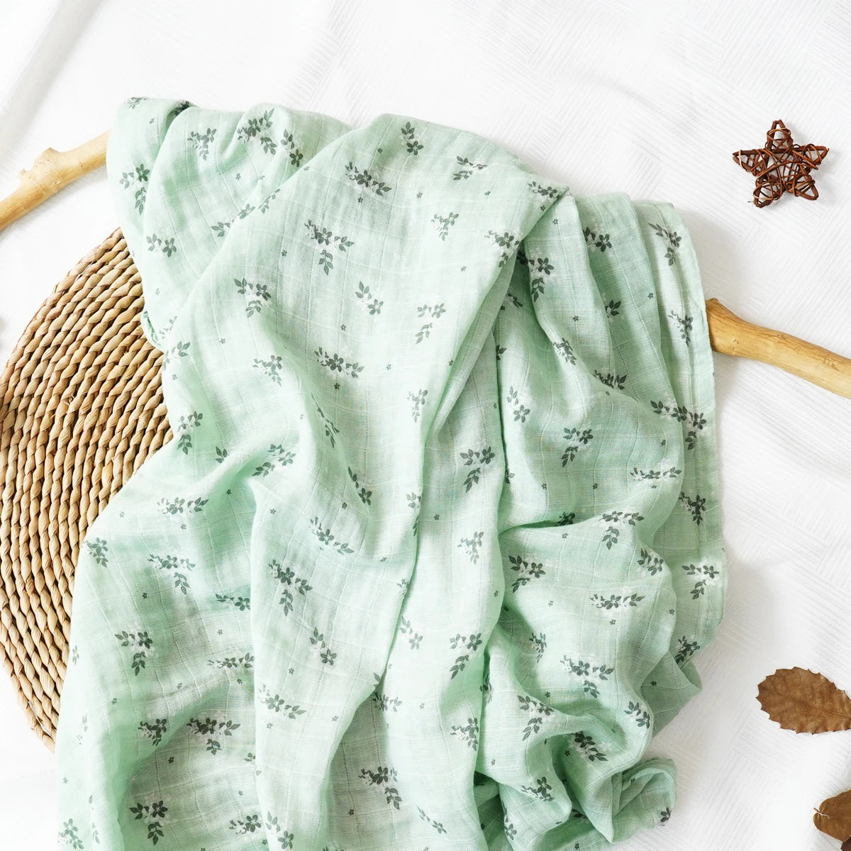 Printed Bamboo Cotton Muslin Baby Swaddle - Kindle Kids ABC - view 6