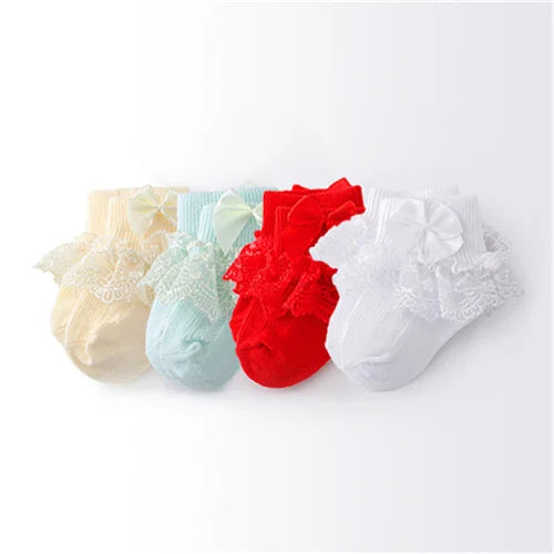Cotton Frilly Newborn Baby Socks - Kindle Kids ABC - view 14