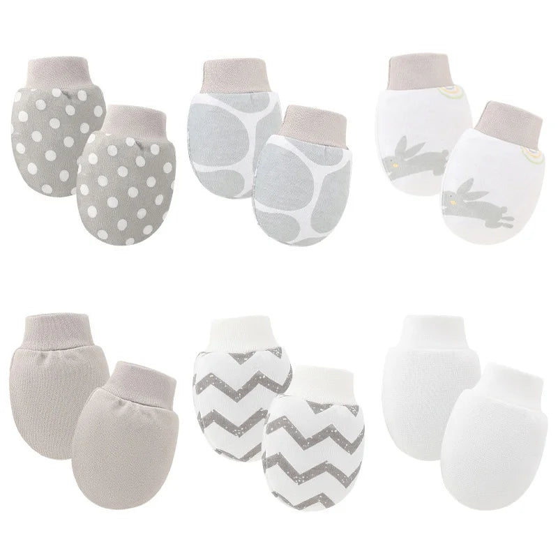 Cotton Newborn Anti-Scratch Mittens - Kindle Kids ABC - view 5