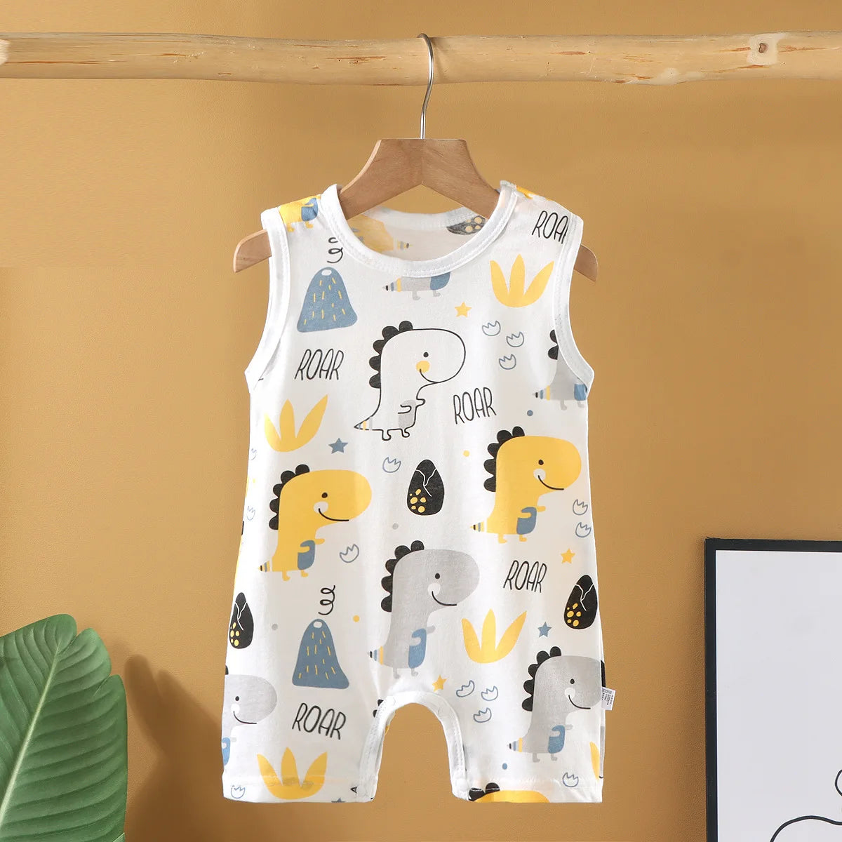 Baby Cotton Romper – Unisex Sleeveless Striped Bodysuit | 0–20 Months - photo 5