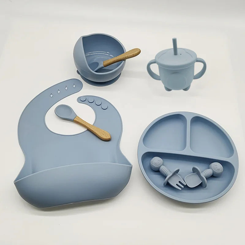 Baby Silicone Tableware Set — 6/8-Piece Weaning Feeding Kit - photo 7